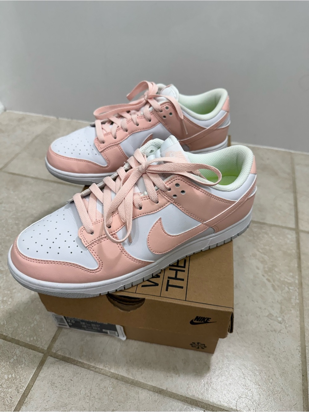 Nike Women’s Dunk Low Next Nature White and Pale Coral